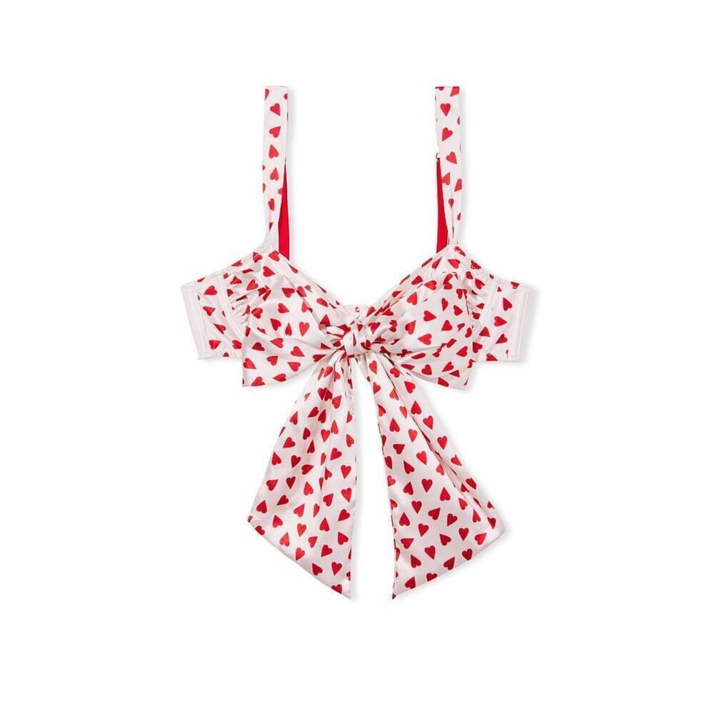 Victoria's Secret Unlined Open Cup Balconette Bra with Print